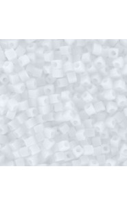 Miyuki square - cubes 1.8mm Beads - White opaque SB18-402